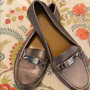 Coach Silver Olive Loafers